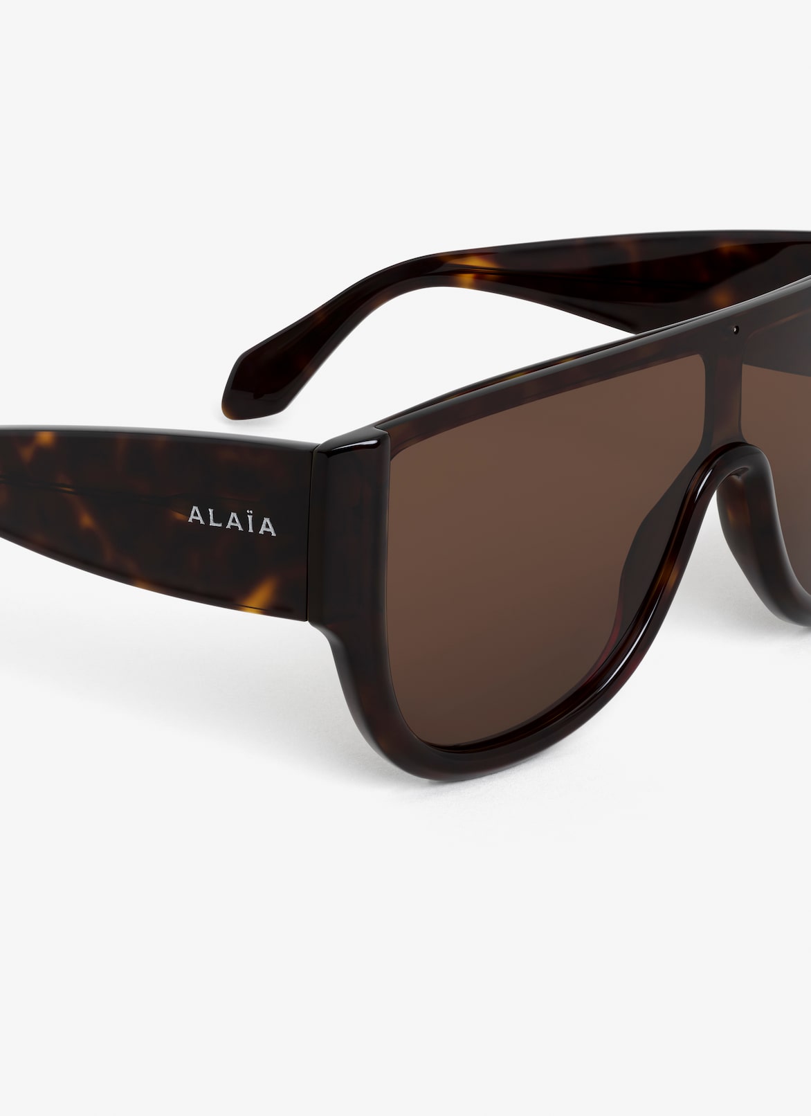 MASK SUNGLASSES ALAÏA BROWN MASK SUNGLASSES